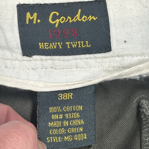 Men’s 38 x 32 cargo pants in army green - Picture 4 of 4